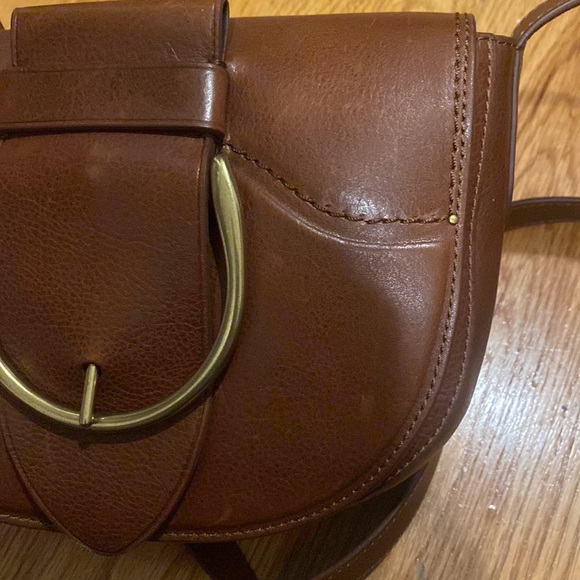 NWOT Frye Brown Clara Crossbody Buckle Bag - Picture 5 of 15